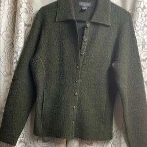 Van Heusen Olive Green Varsity Jacket